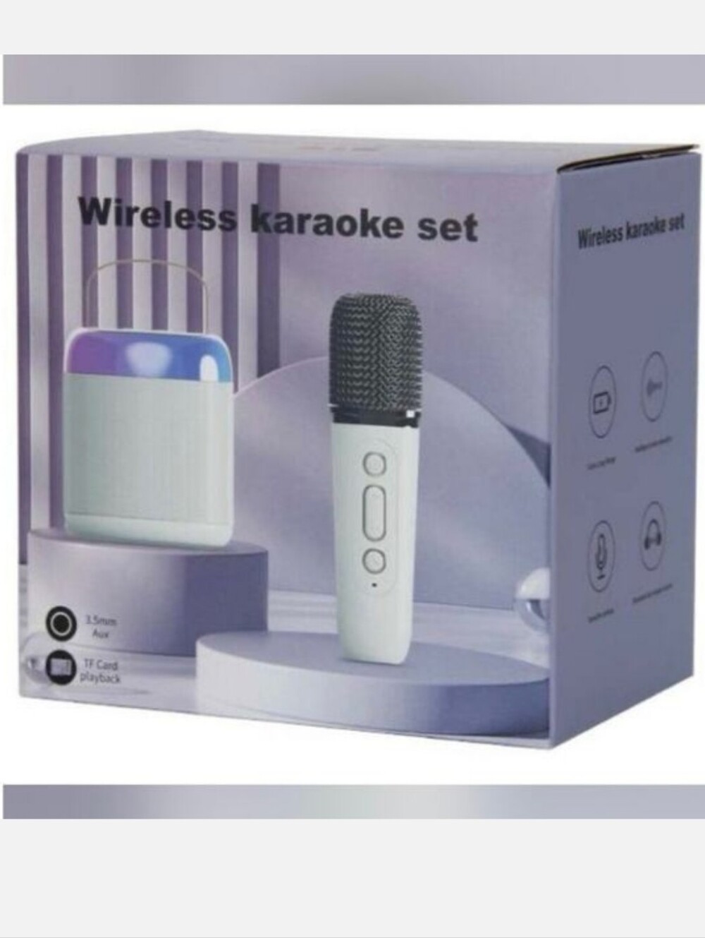Y2 Wireless Karaoke Set W/Microphone & Speaker Extra Long Range Noise Reduction